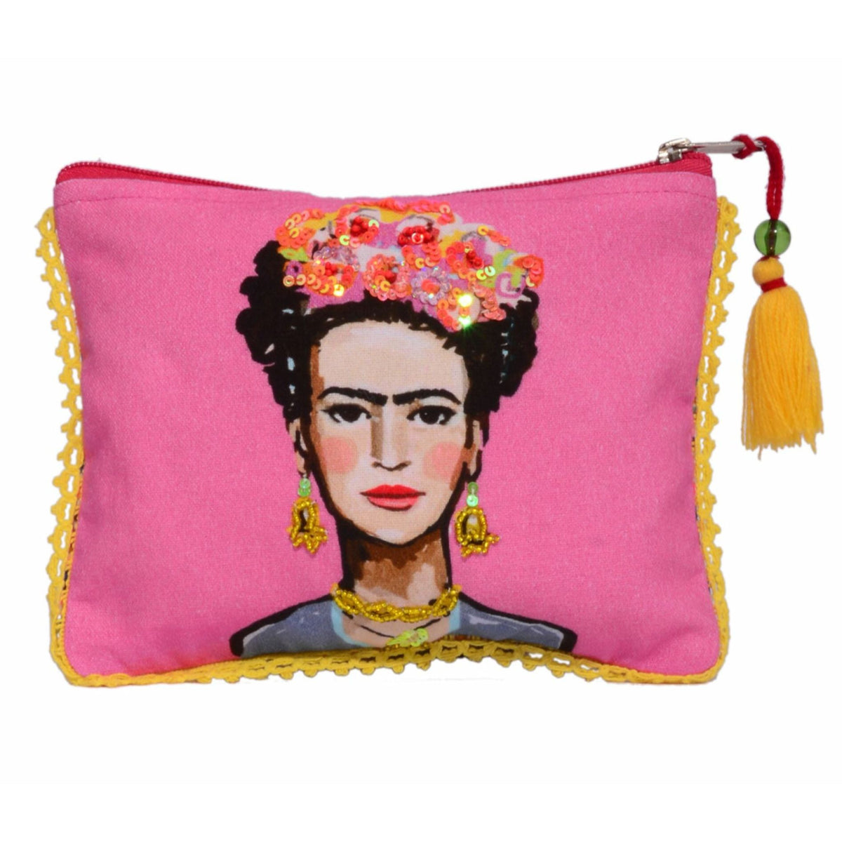 CELEBRATE FRIDA POUCHE SMALL 6" x 8" Karma Living Shop